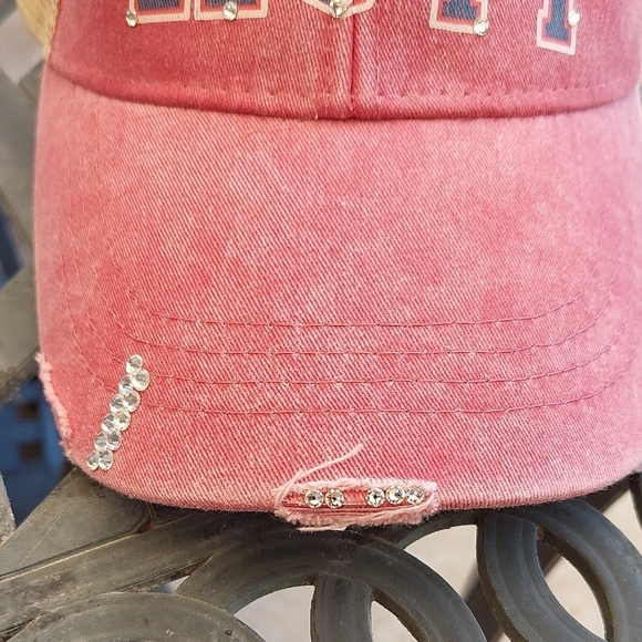 Pink Baseball Hat With 'Say Watt' On Front - Picture 3 of 8